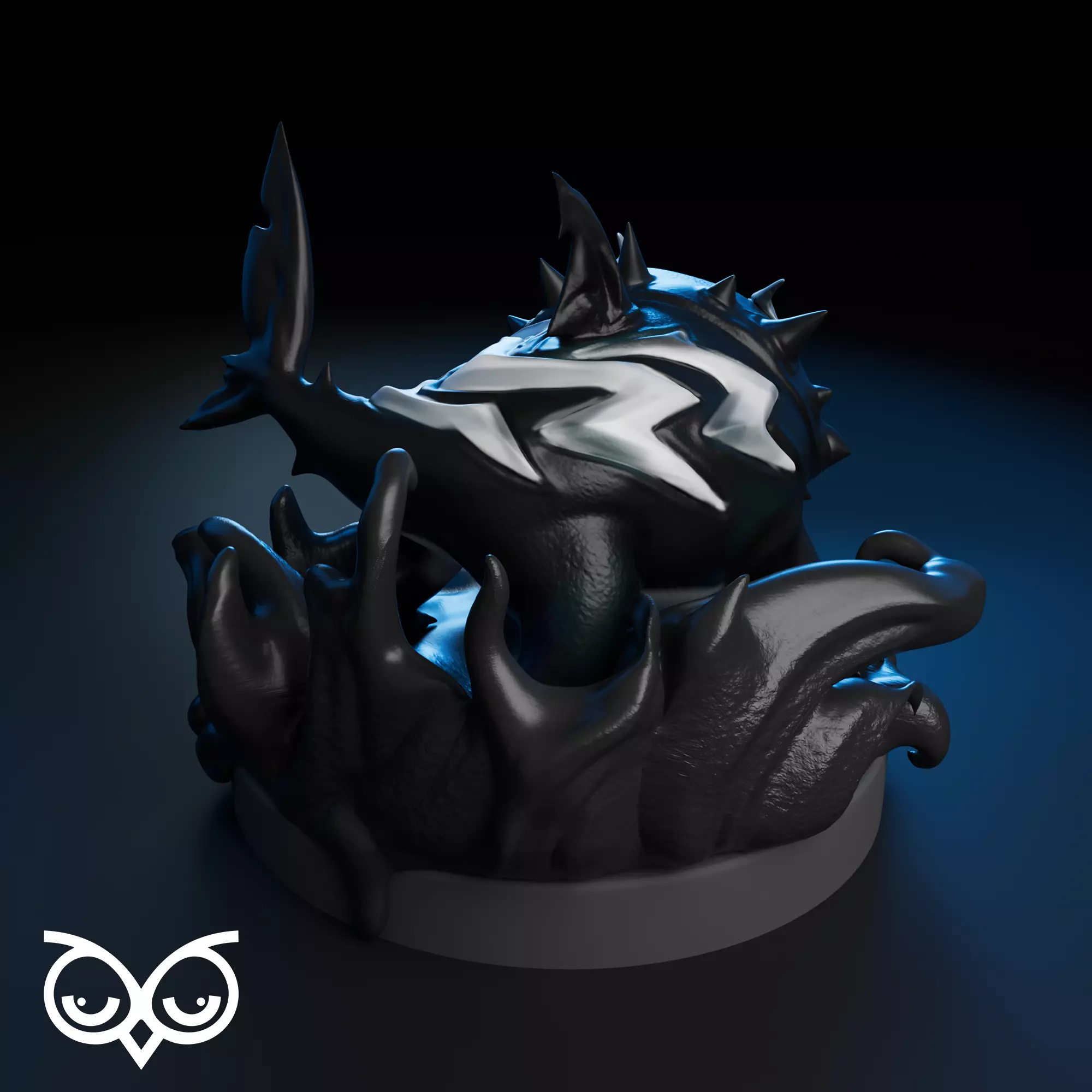 Venom Jeff from marvel rivals 3D print model_5