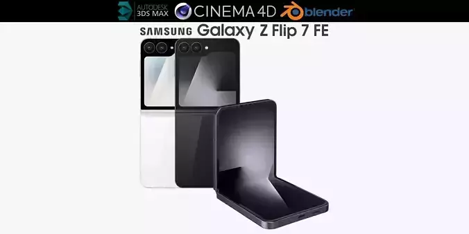 Samsung Galaxy Z Flip 7 FE All colors 3D model