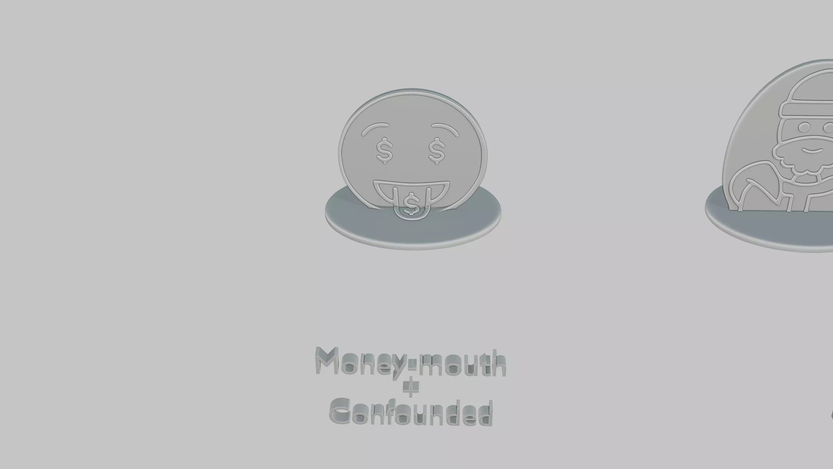 Christmas Cheer Pack Emoji Statues 3D print model_1