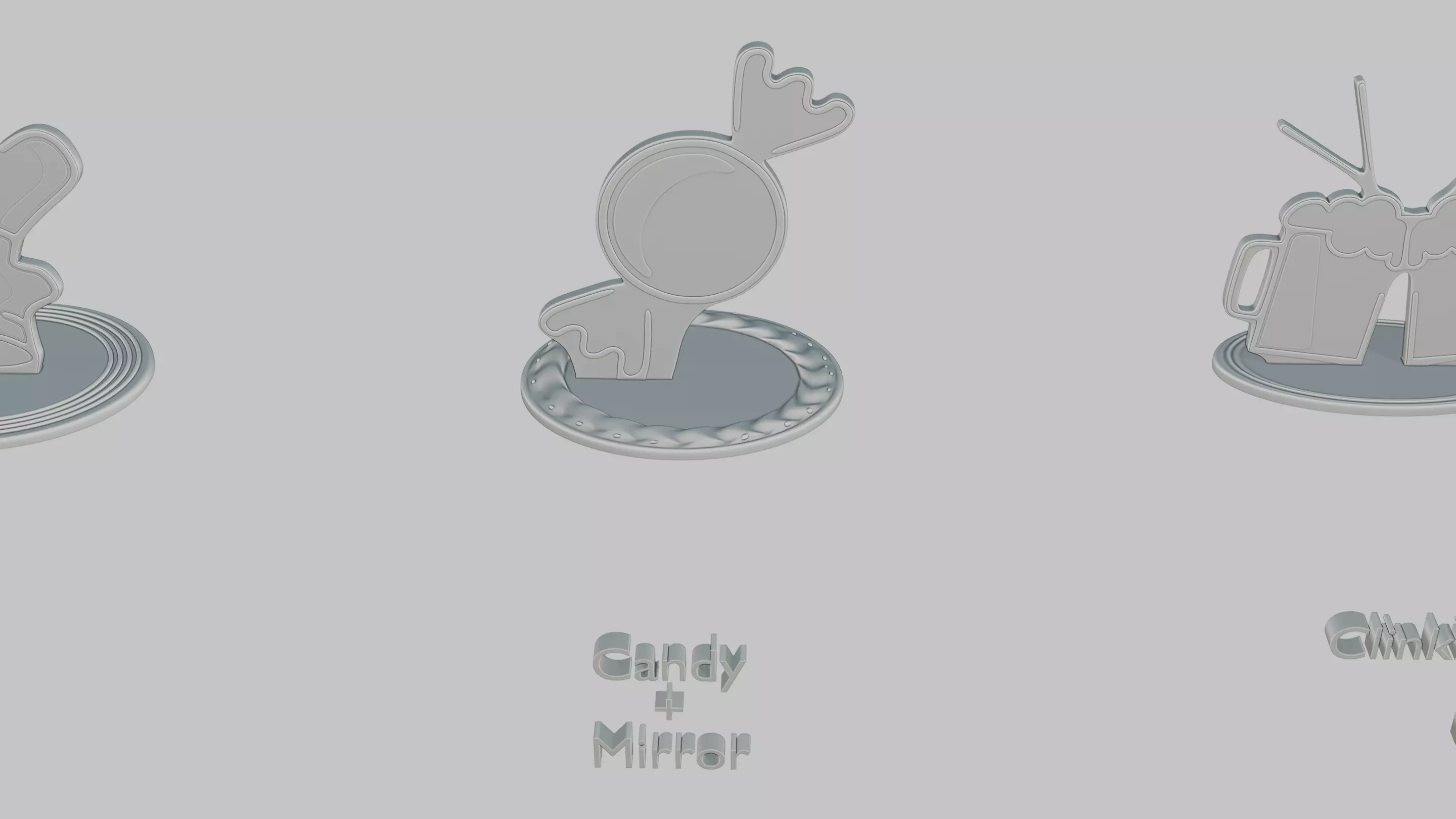 Christmas Cheer Pack Emoji Statues 3D print model_19