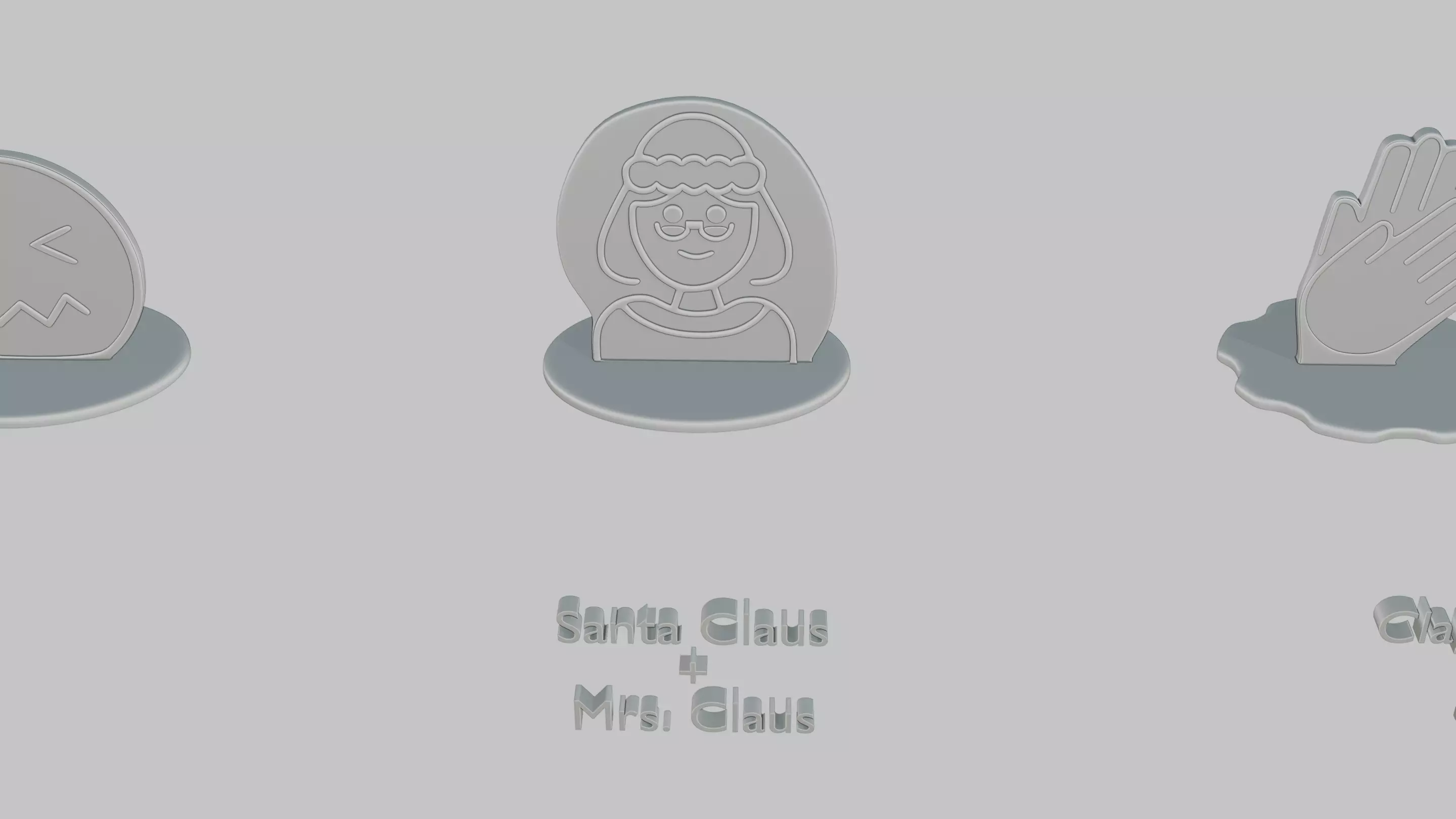 Christmas Cheer Pack Emoji Statues 3D print model_4