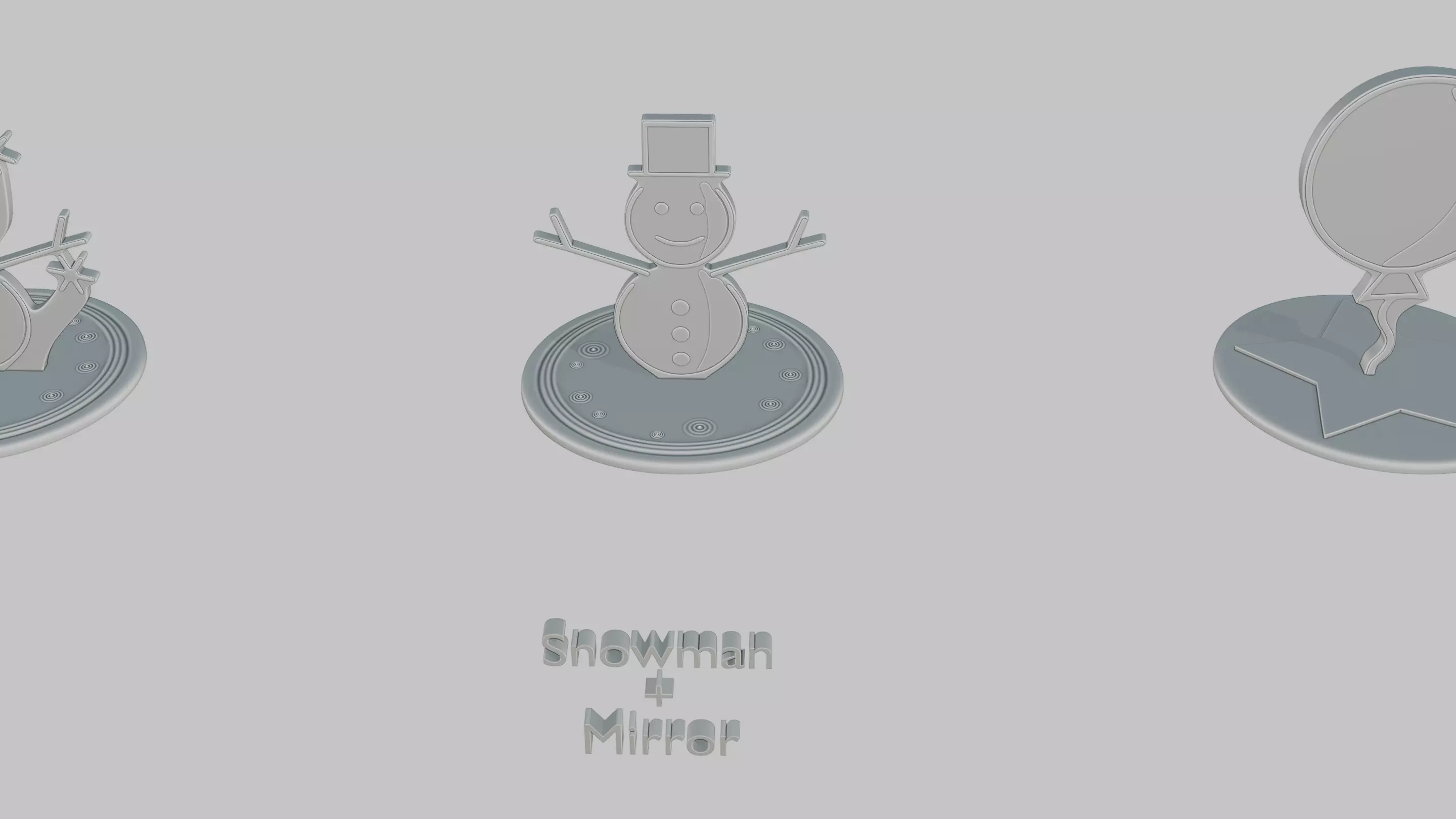 Christmas Cheer Pack Emoji Statues 3D print model_33