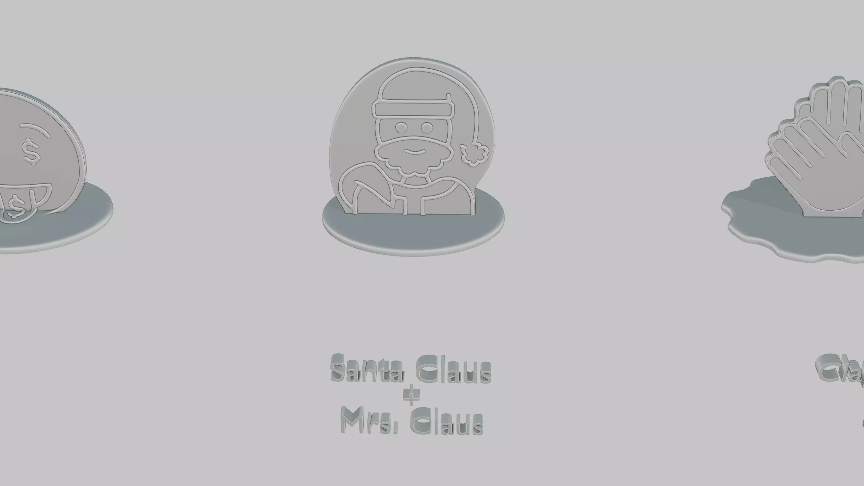 Christmas Cheer Pack Emoji Statues 3D print model_3