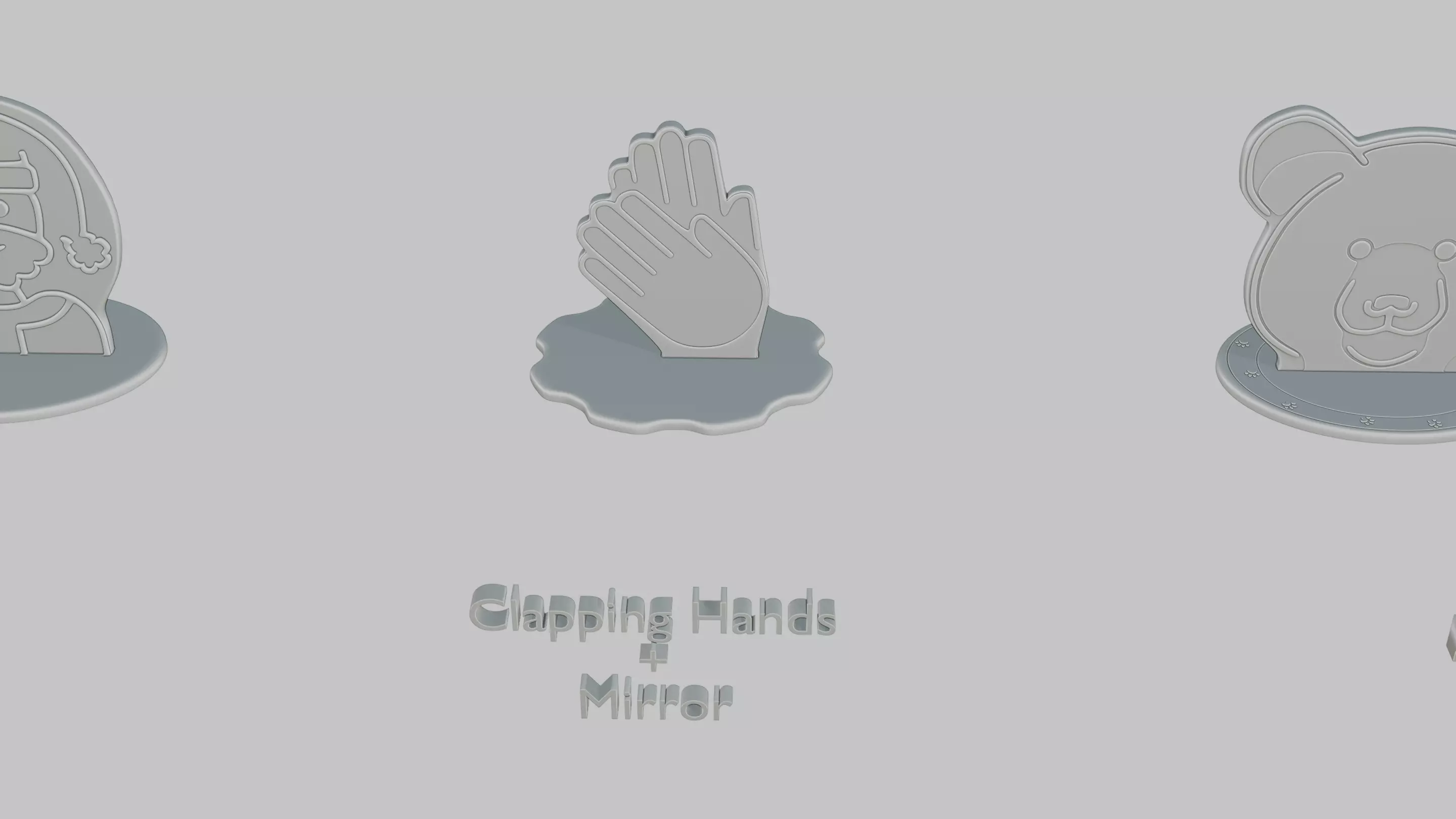 Christmas Cheer Pack Emoji Statues 3D print model_5