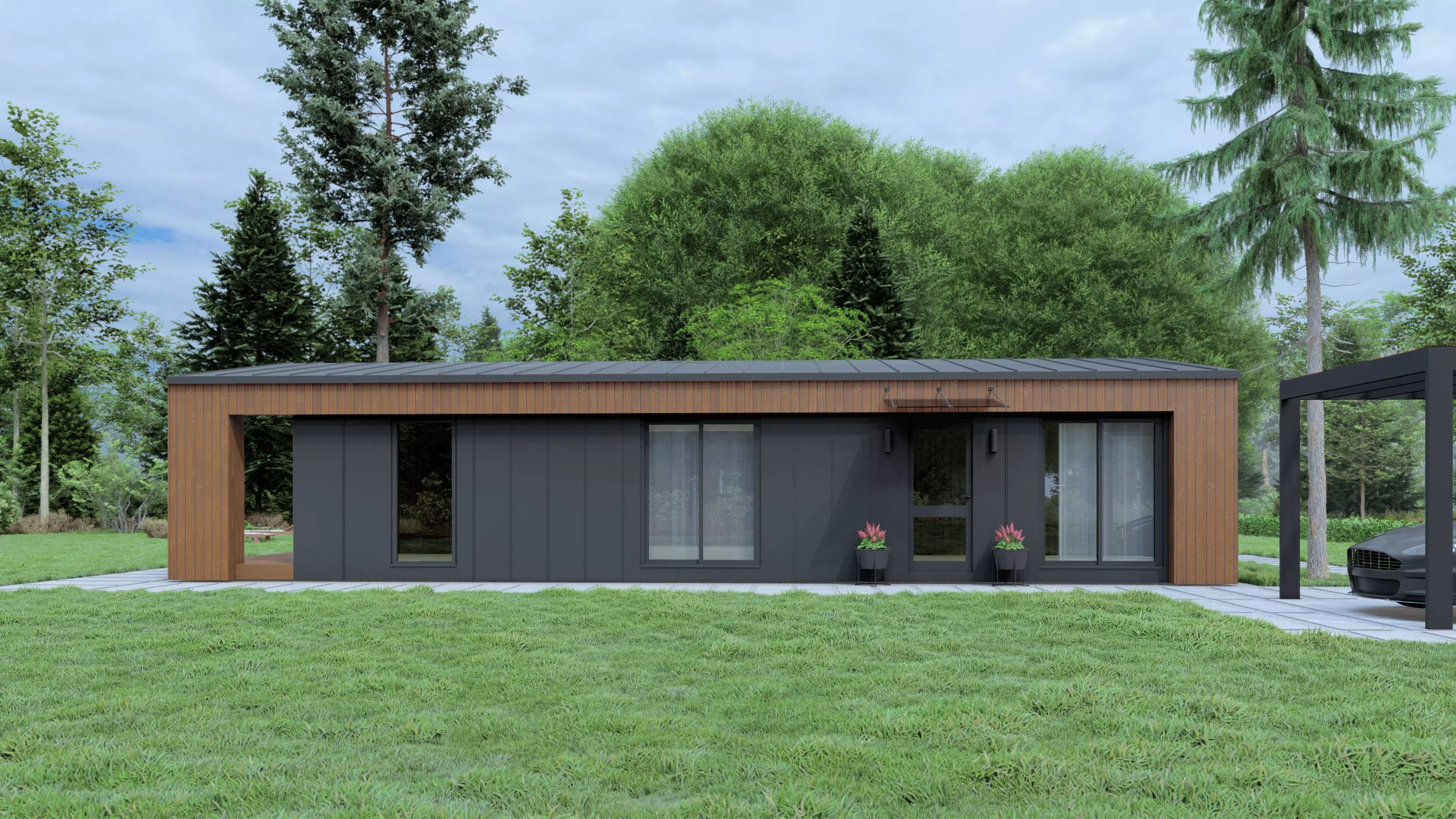 Single-Storey Modular House 3D model_4