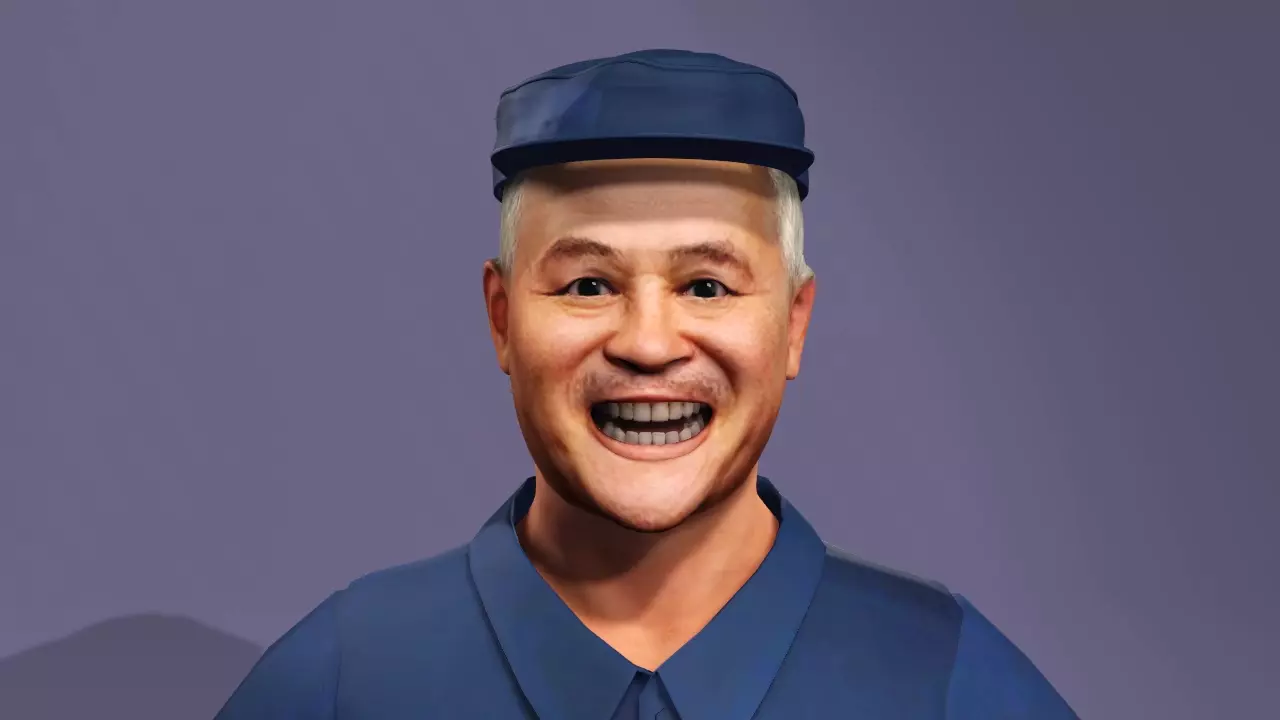 Realistic Comedy Character Zhao Benshan Chinese Comedy Actor 3D model_19