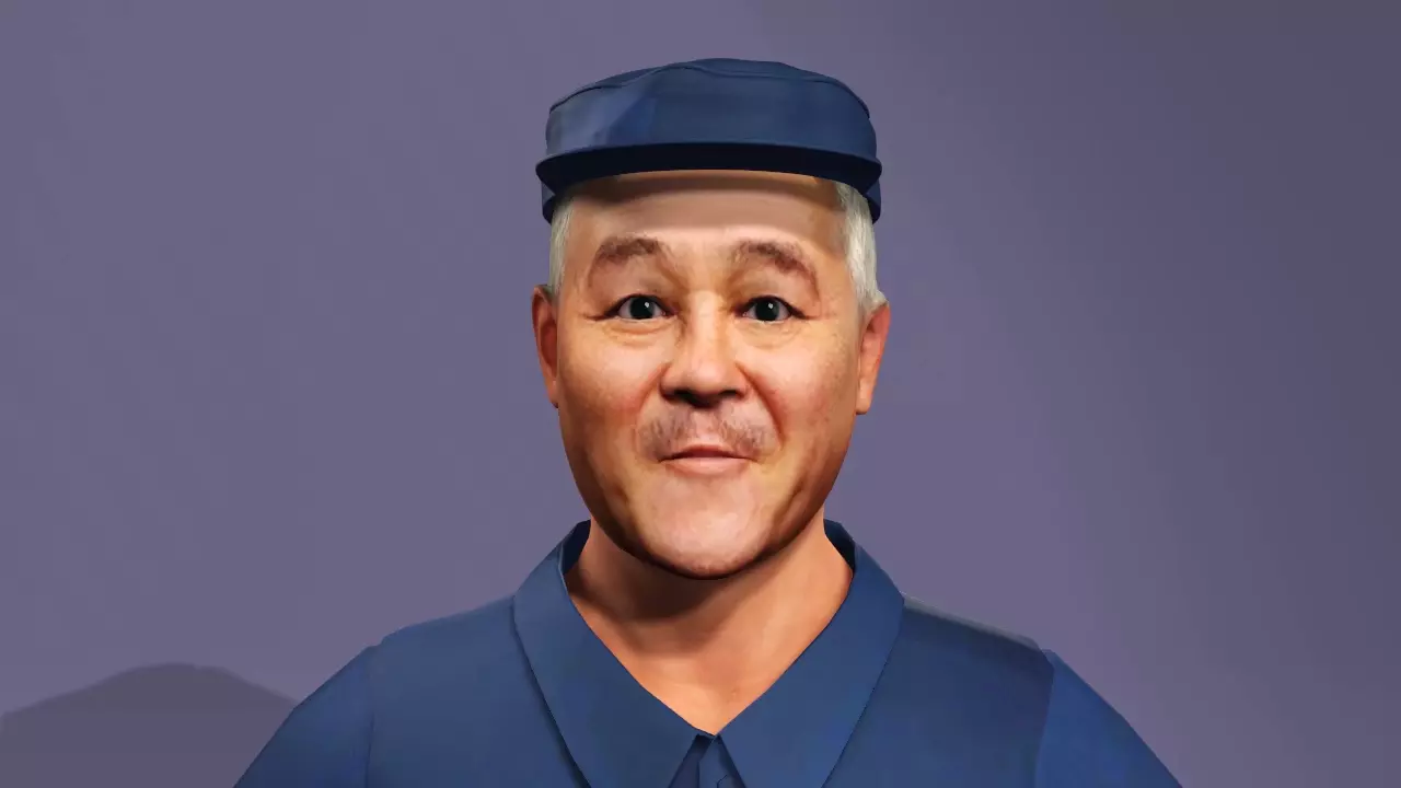 Realistic Comedy Character Zhao Benshan Chinese Comedy Actor 3D model_21