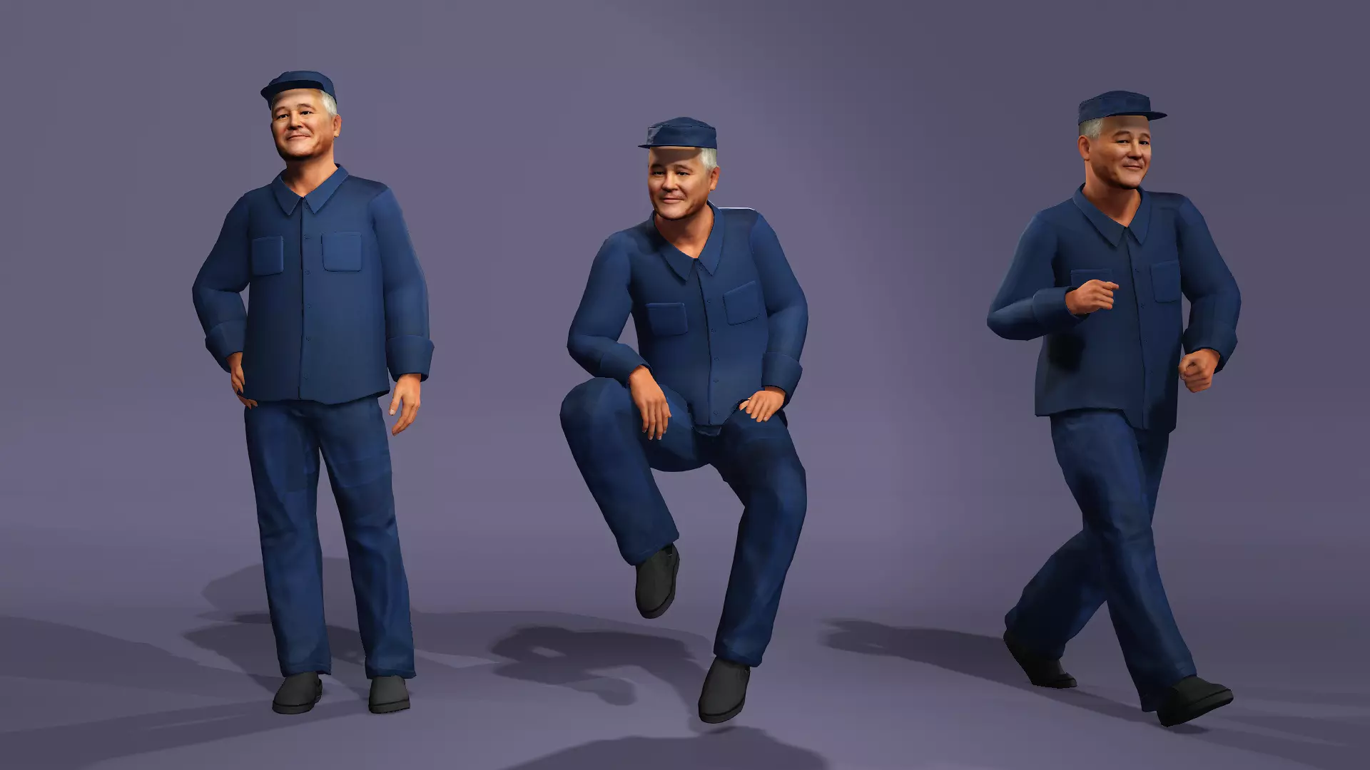 Realistic Comedy Character Zhao Benshan Chinese Comedy Actor 3D model_5