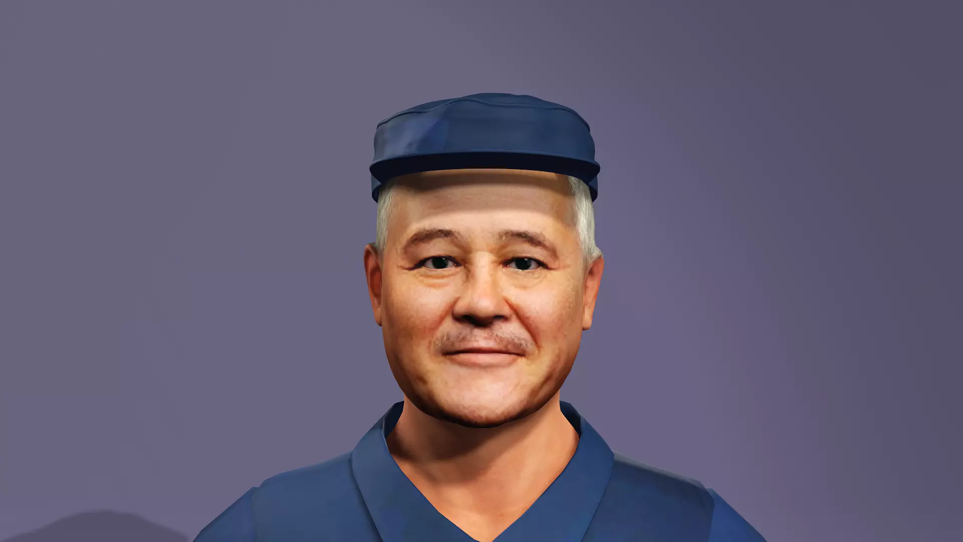 Realistic Comedy Character Zhao Benshan Chinese Comedy Actor 3D model_3