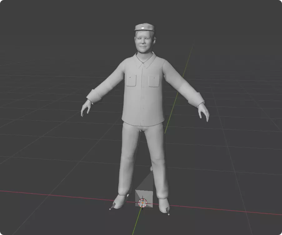 Realistic Comedy Character Zhao Benshan Chinese Comedy Actor 3D model_12