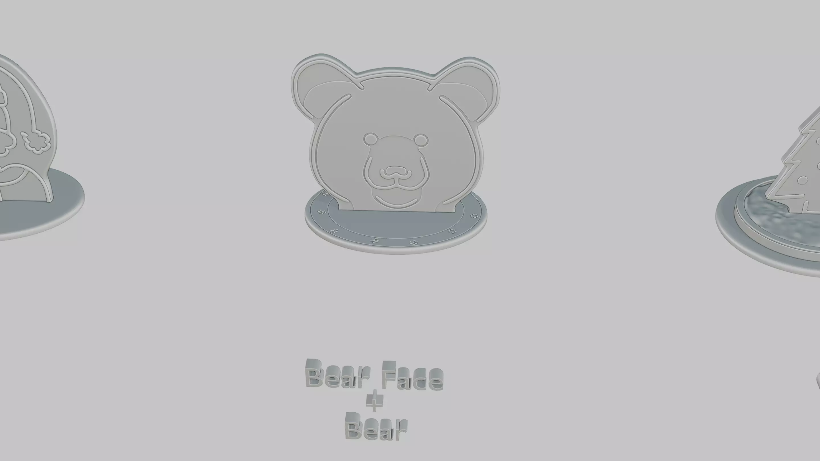 Christmas Cheer Mini Pack Emoji Statues 3D print model_3