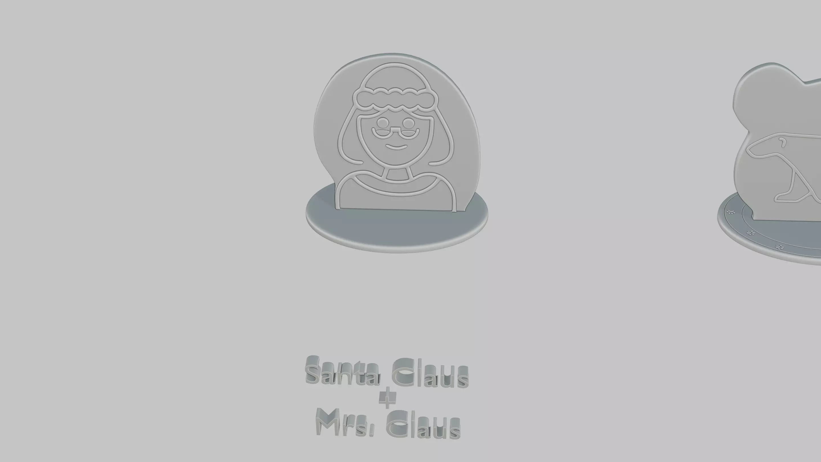 Christmas Cheer Mini Pack Emoji Statues 3D print model_2