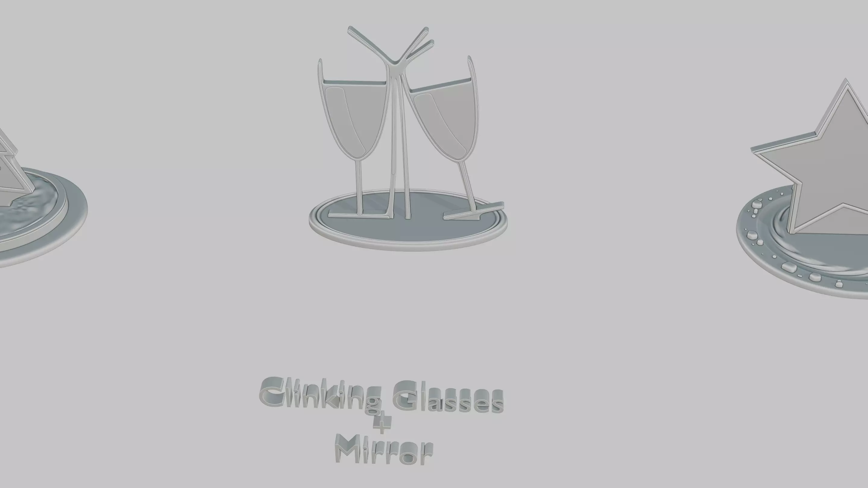 Christmas Cheer Mini Pack Emoji Statues 3D print model_7