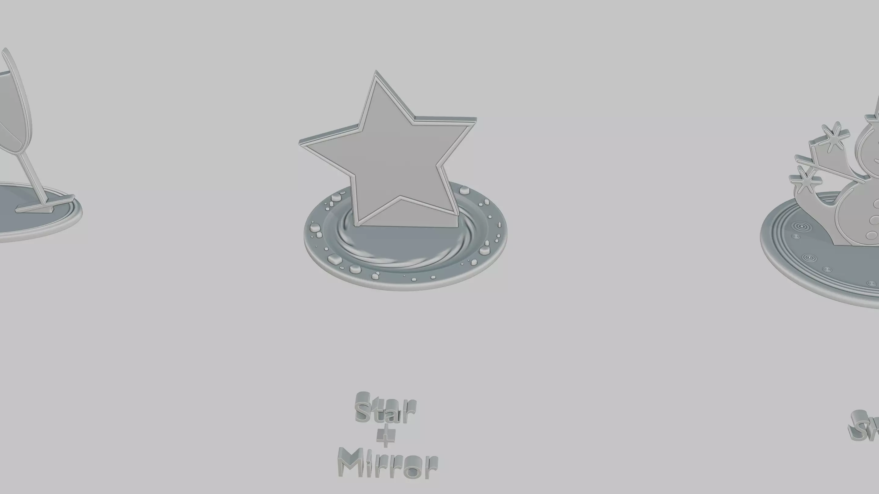 Christmas Cheer Mini Pack Emoji Statues 3D print model_9