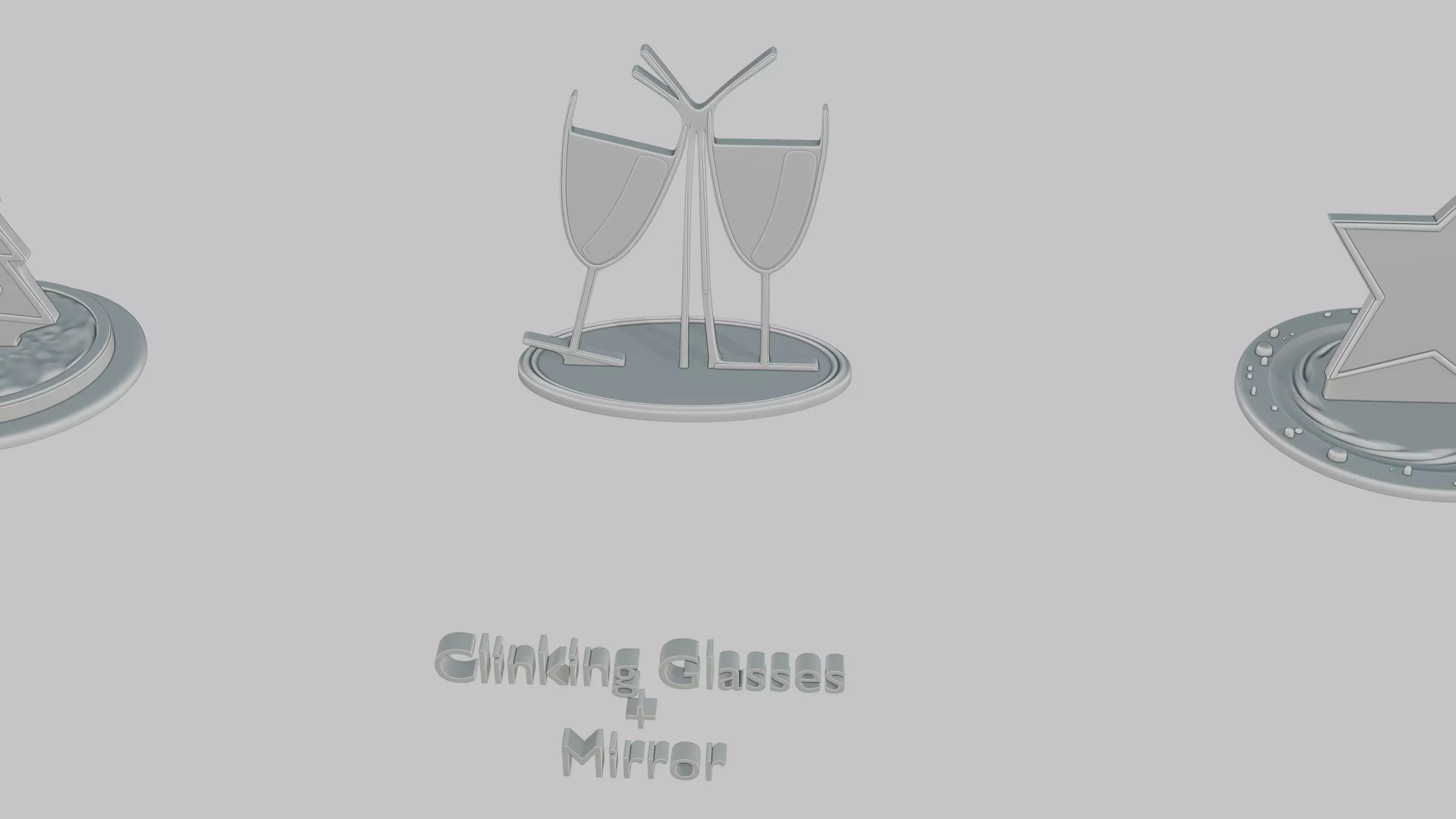 Christmas Cheer Mini Pack Emoji Statues 3D print model_8