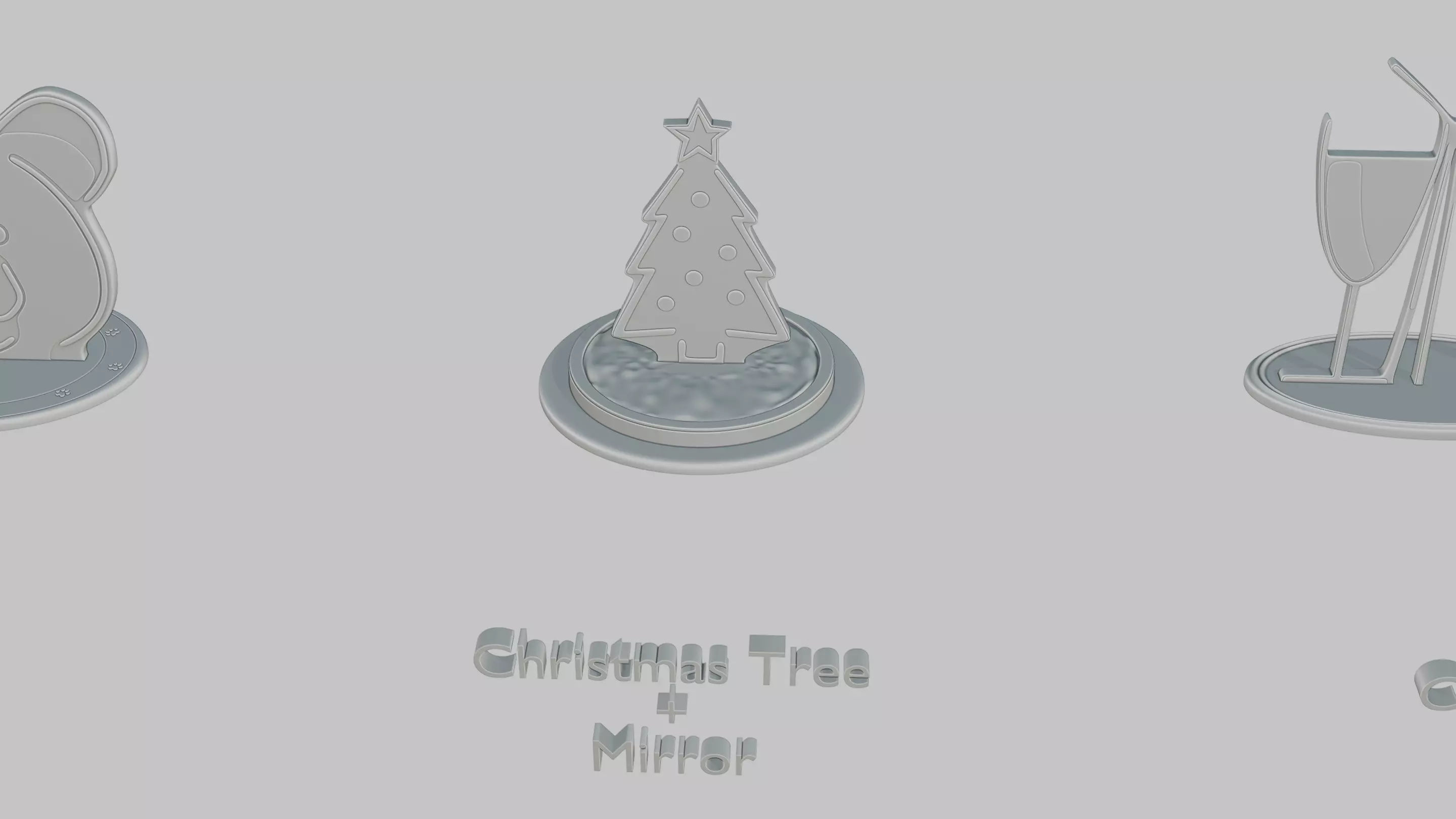 Christmas Cheer Mini Pack Emoji Statues 3D print model_5