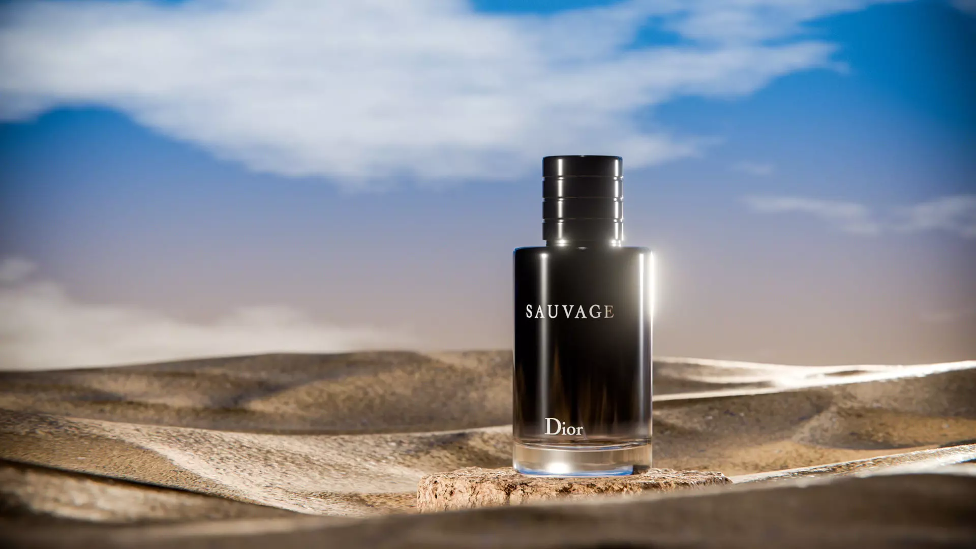 Midnight Perfume Desert Scene Low-poly 3D model_3