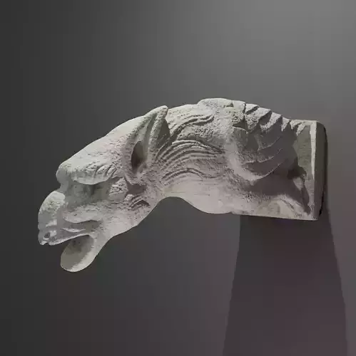 Aunthentic gargoyle stone sculpture