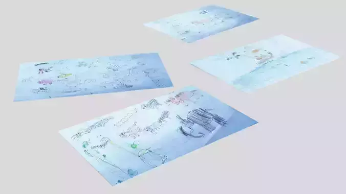 Child Hand Drawing Sketches