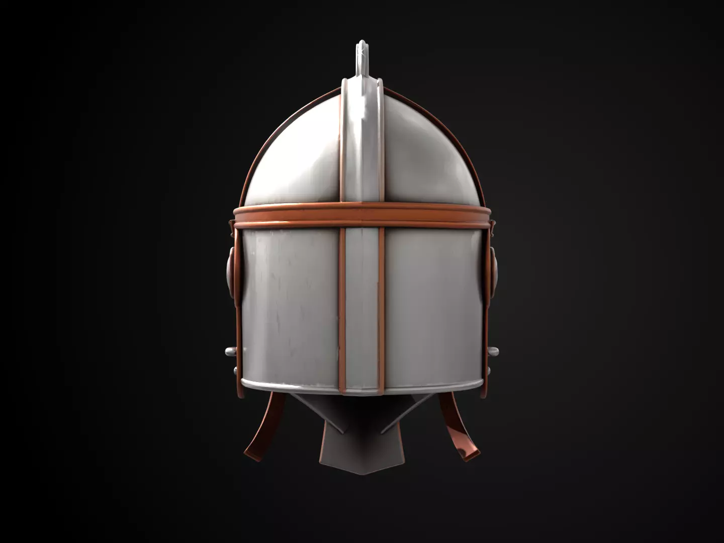 Stylized Medieval Helmet - Young Squire 3D print model_6