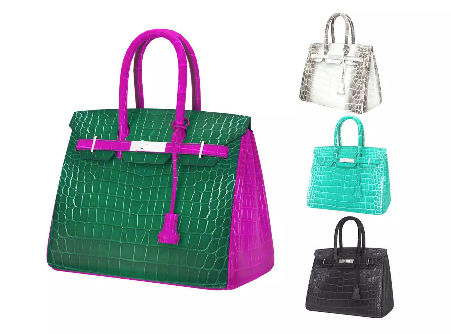 HMS Birkin 30 3D Handbag Model Collection _0