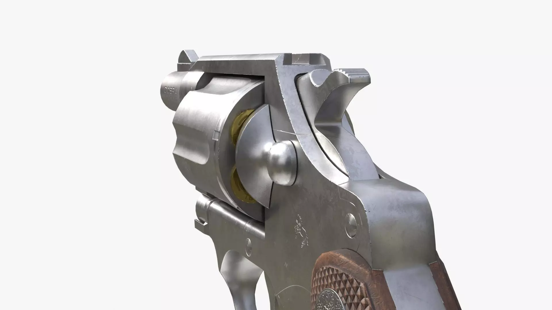 Colt cobra revolver Low-poly 3D model_8