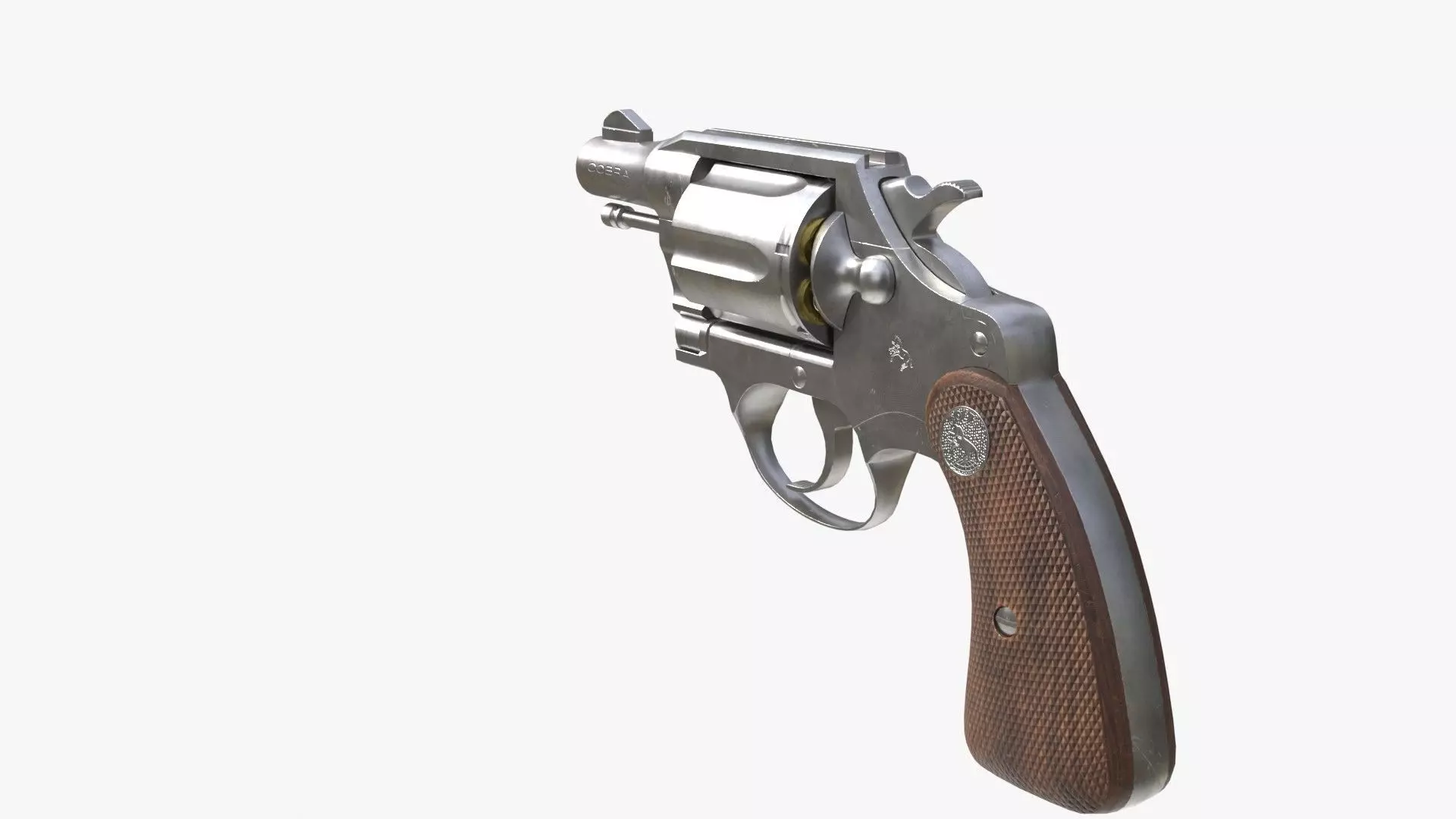 Colt cobra revolver Low-poly 3D model_10