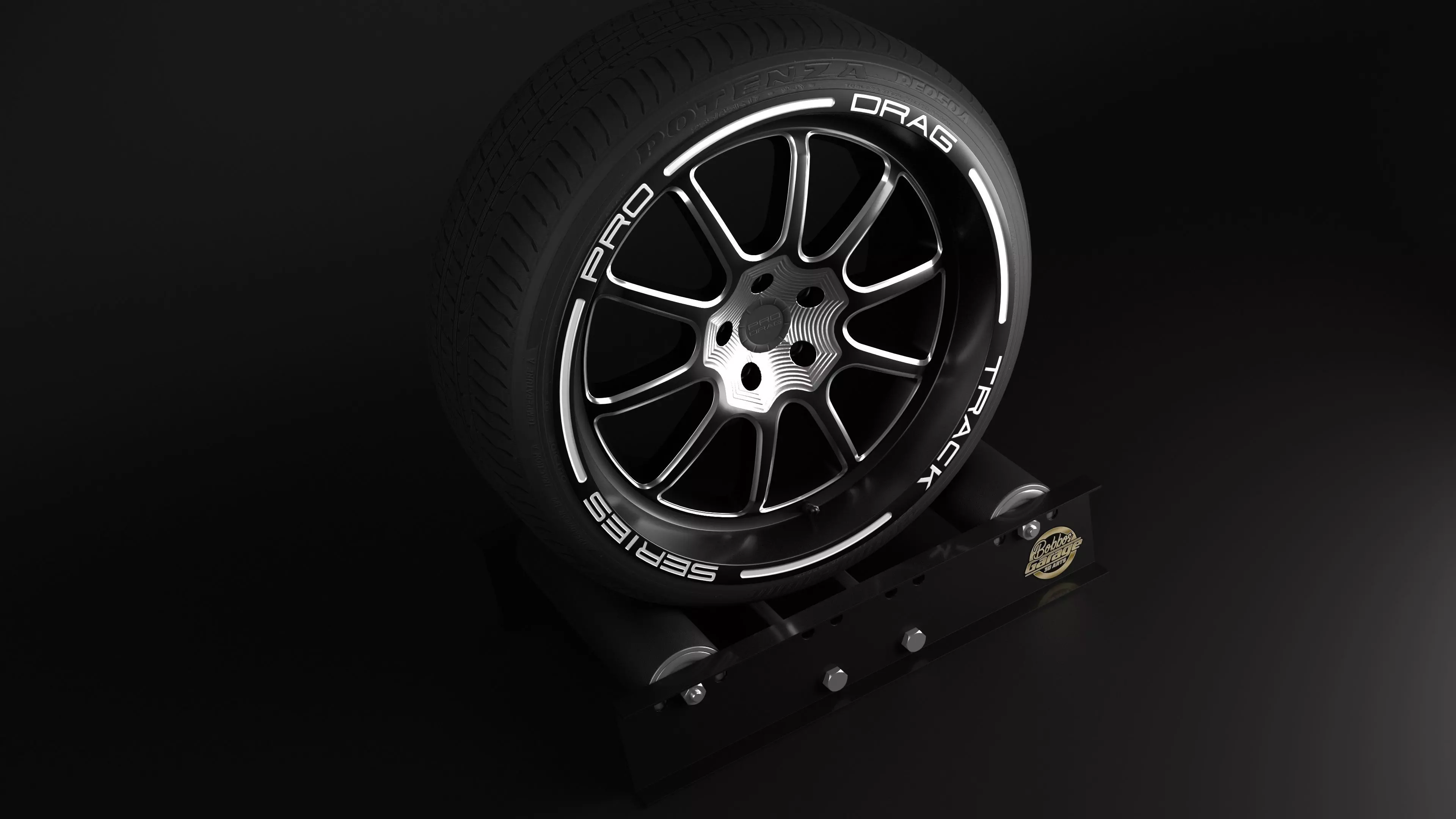 Pro Drag Track Series Low-poly 3D model_2