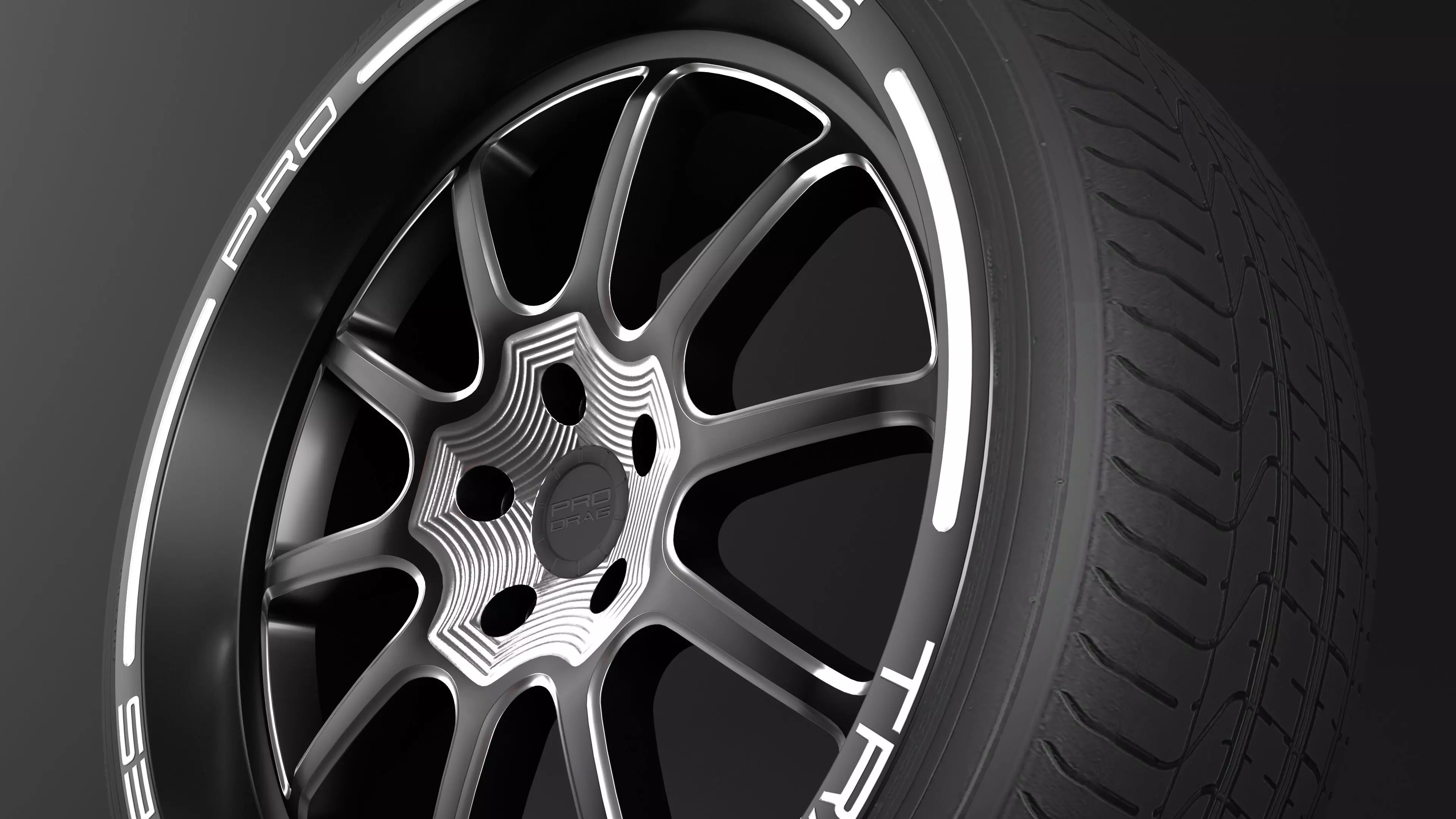 Pro Drag Track Series Low-poly 3D model_0