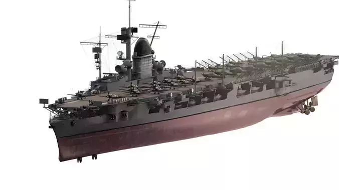 GERMAN NAVY WW2 AIRCRAFT CARRIER 3D model
