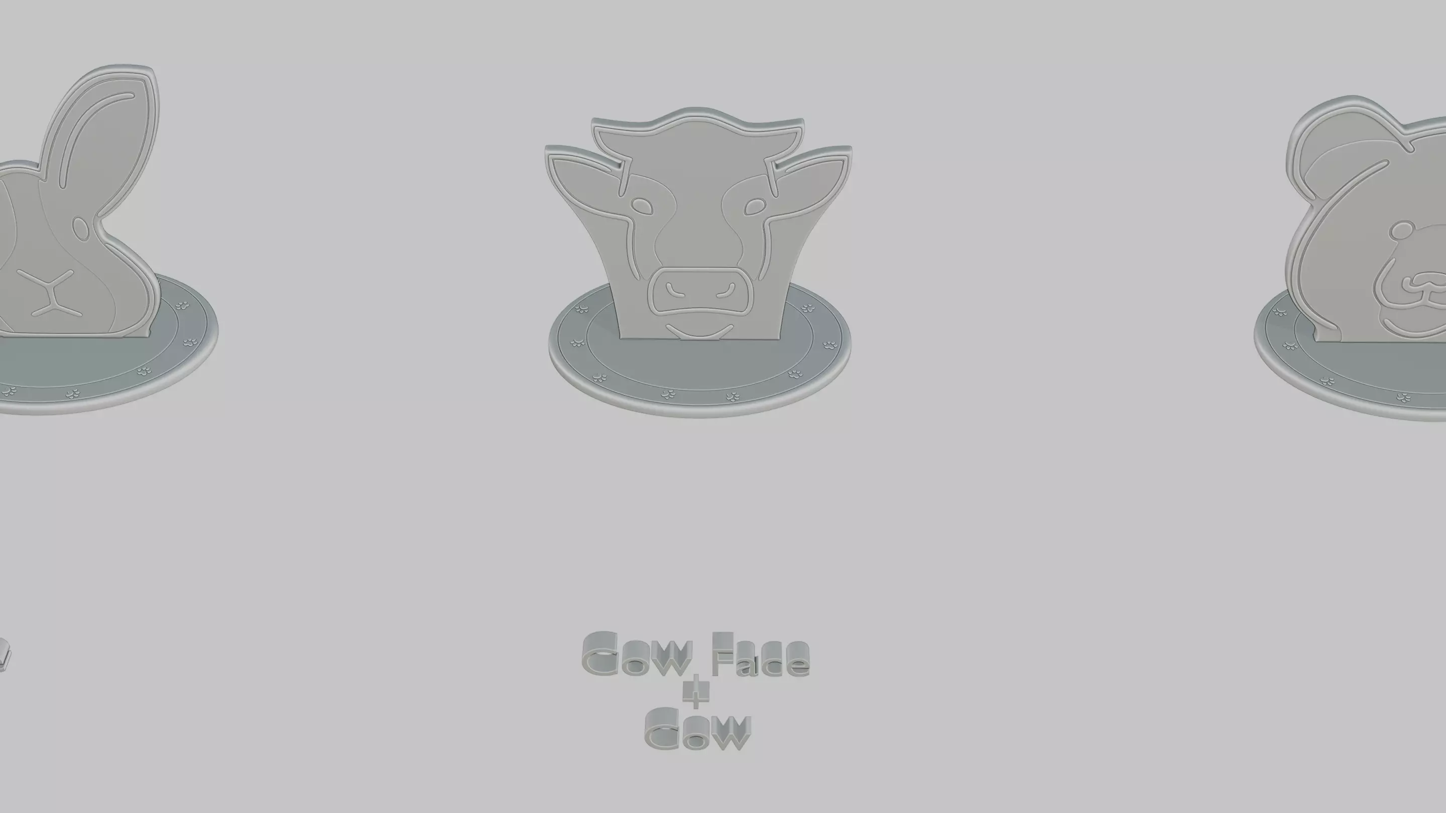 Cottagecore Cute Full Pack Emoji Statues 3D print model_1