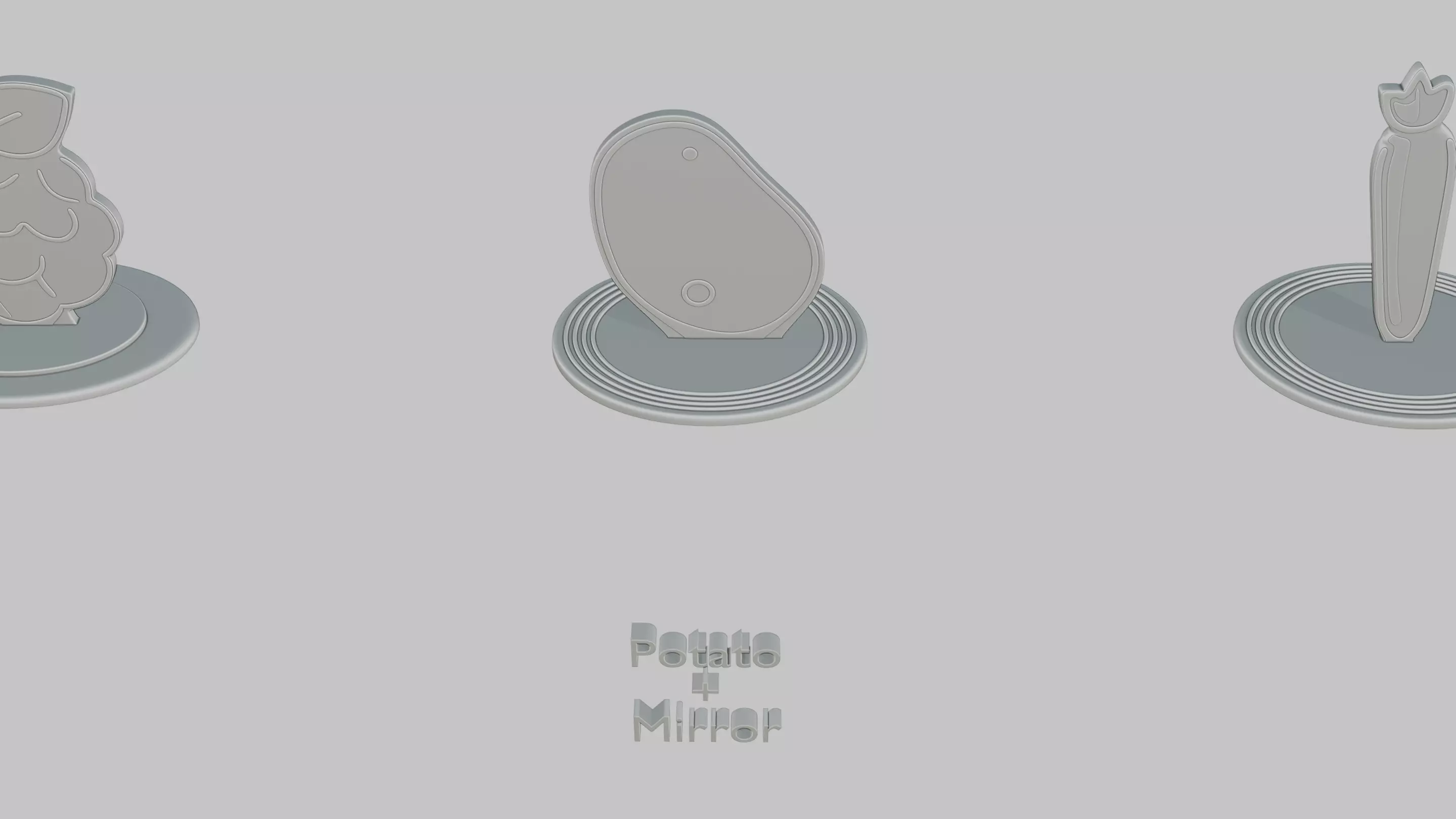 Cottagecore Cute Full Pack Emoji Statues 3D print model_95