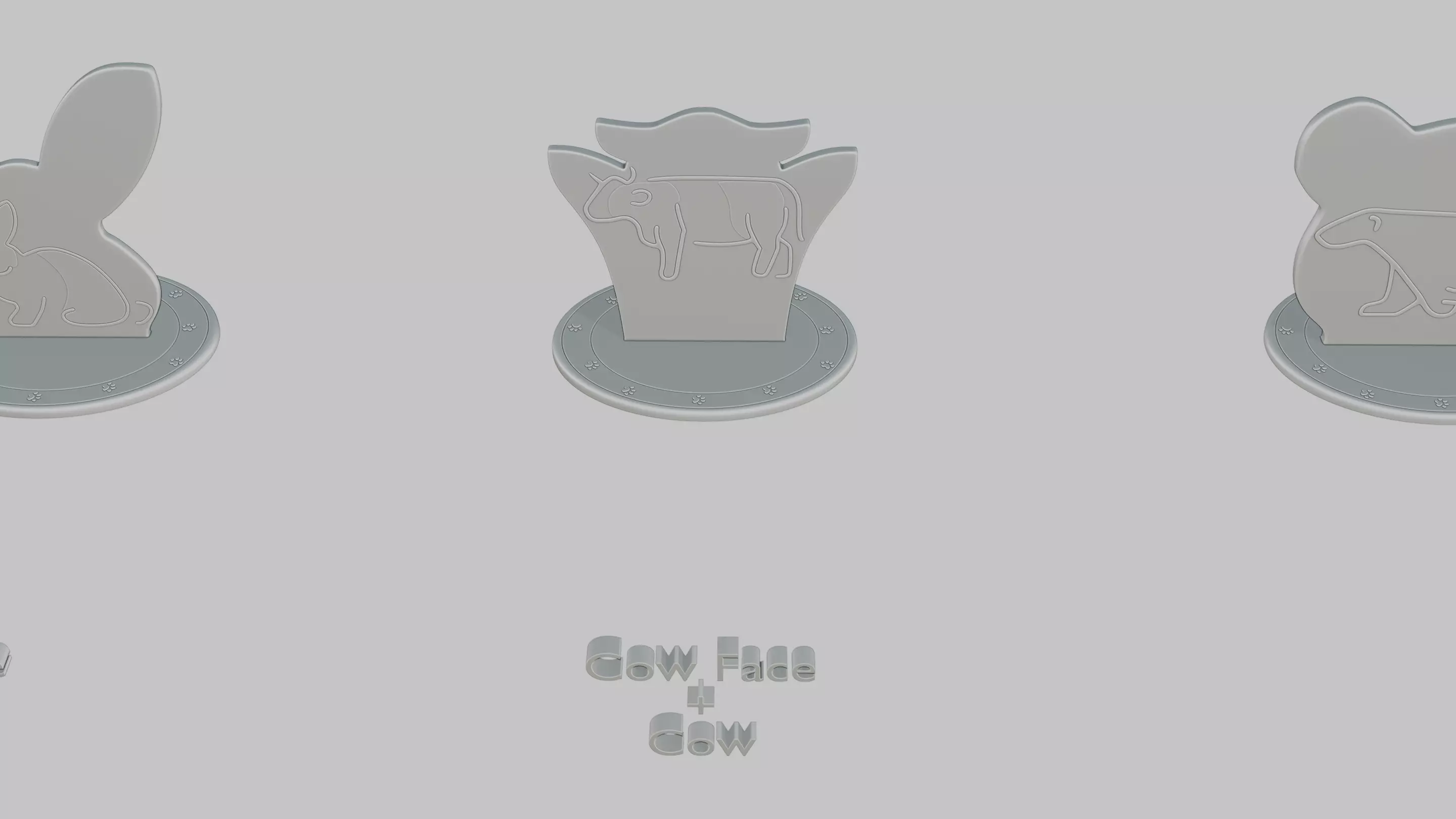 Cottagecore Cute Full Pack Emoji Statues 3D print model_87