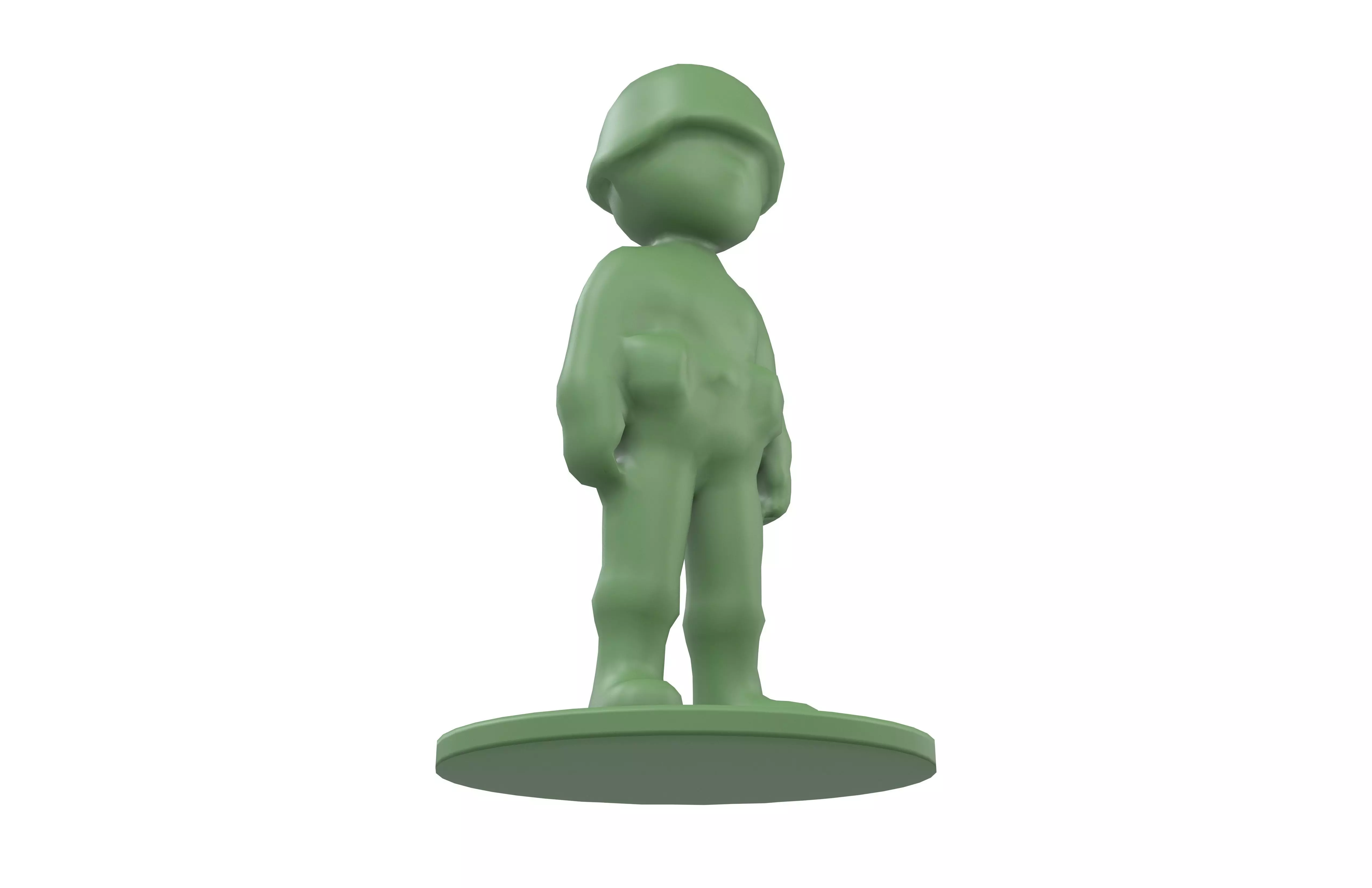 Plastic Soldier Toy v1 001 Low-poly 3D model_3