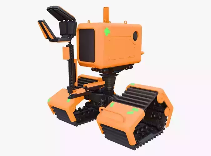 Tracked Droid with Robotic Arm M1