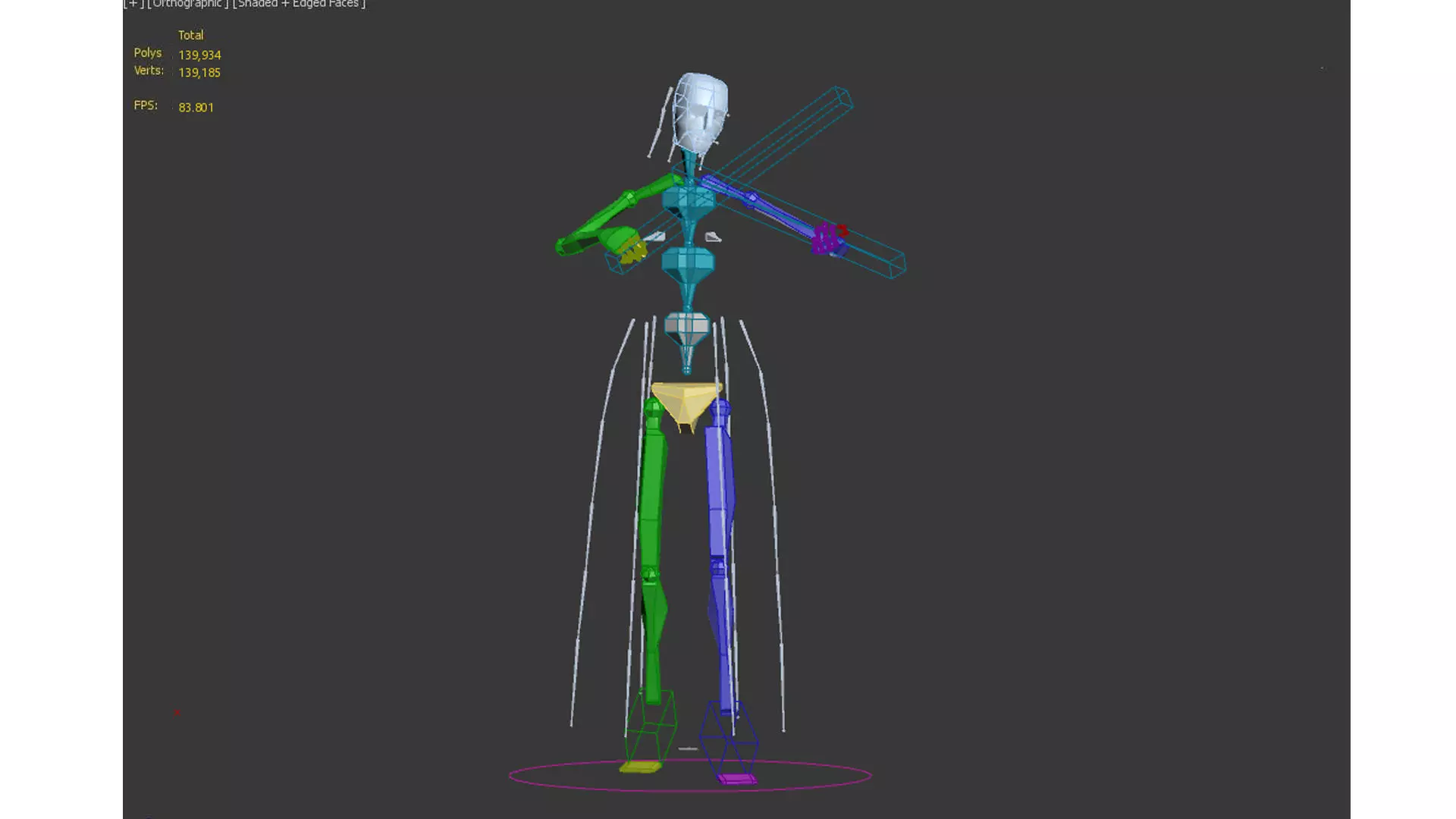 violiniset Low-poly 3D model_13