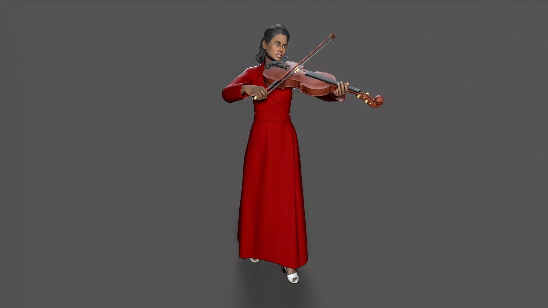 violiniset Low-poly 3D model_0