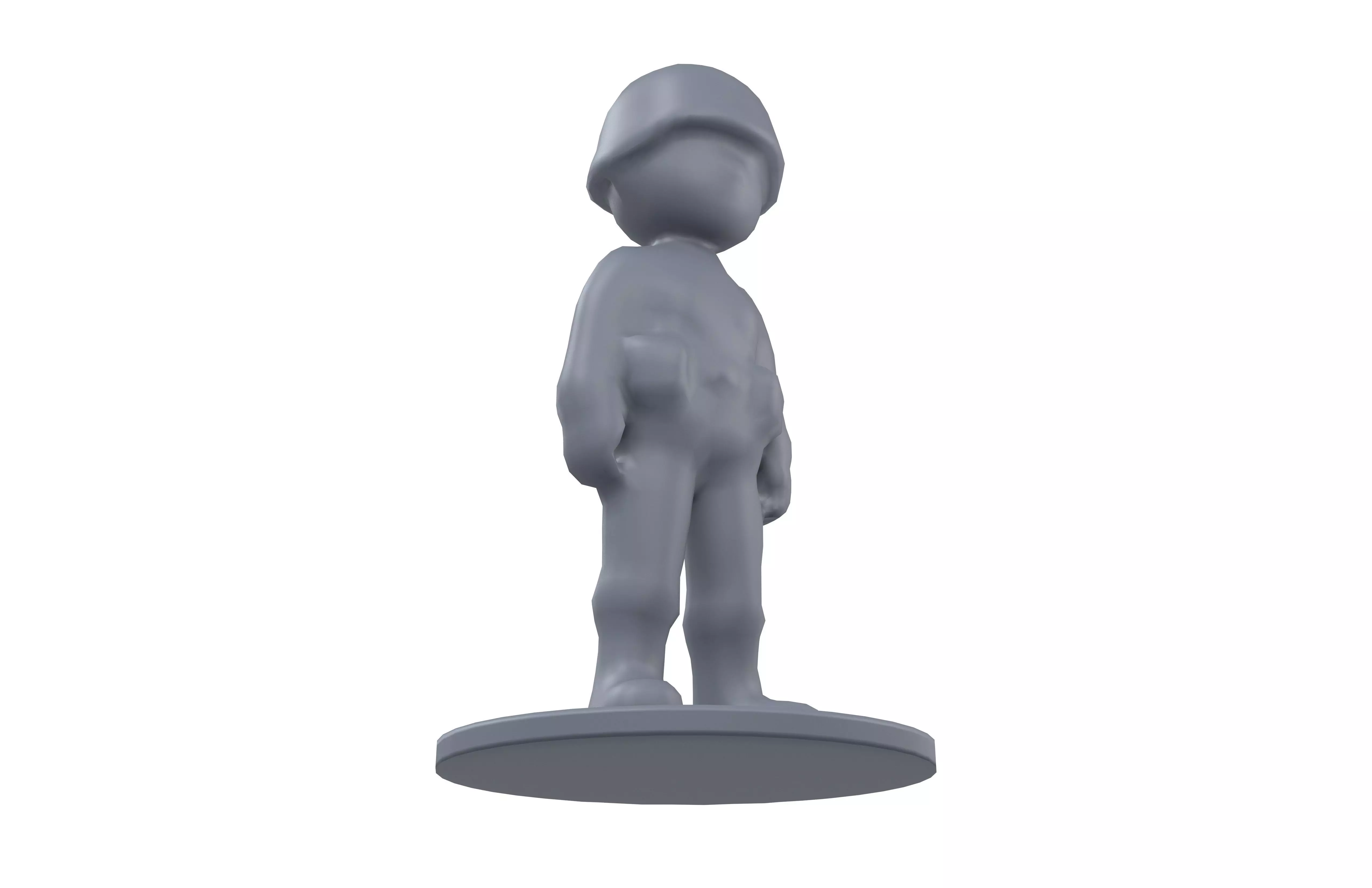 Plastic Soldier Toy v1 004 Low-poly 3D model_3