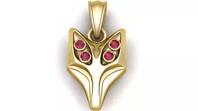 fox inspired pendant model