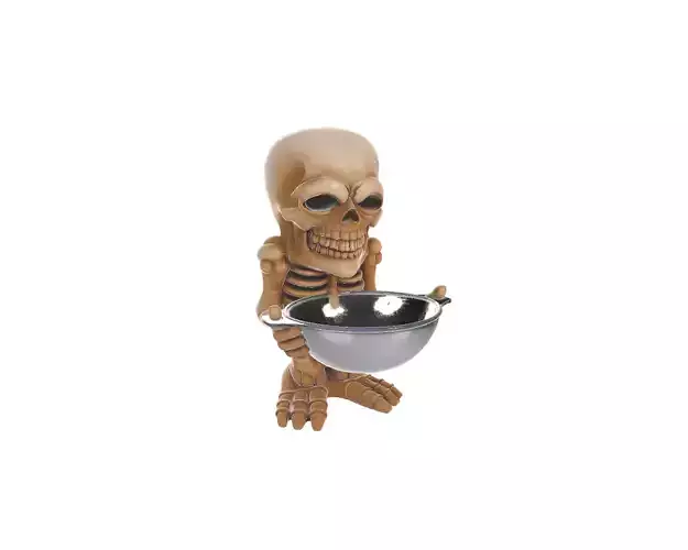 Skeleton Candy Bowl Holder Creepy Halloween Treat Display 3D print model