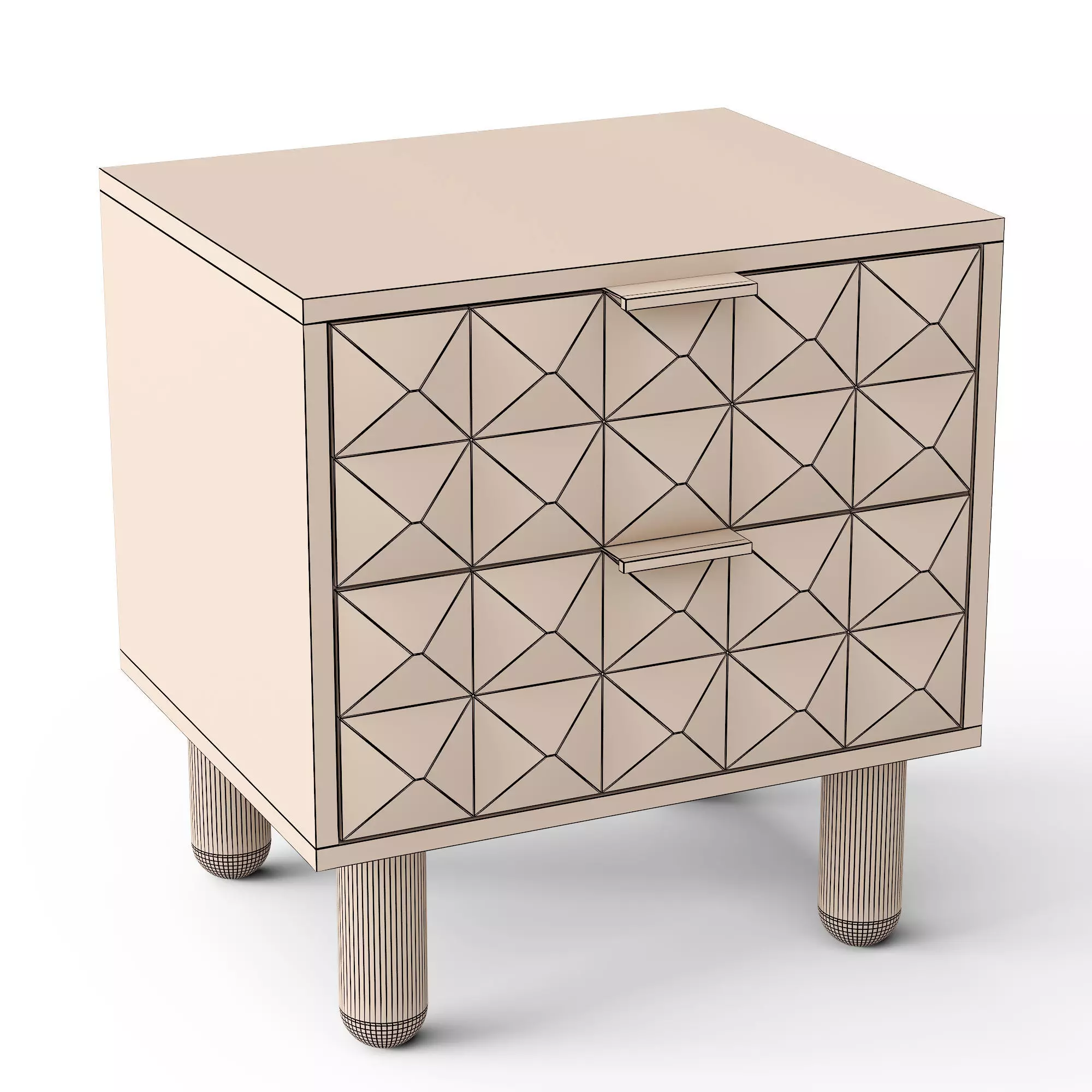 Axton Bedside Table 3D model_2