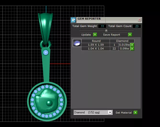  frying pan  inspired pendant model 3D print model_5