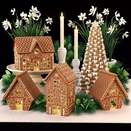 Gingerbread Village Houses