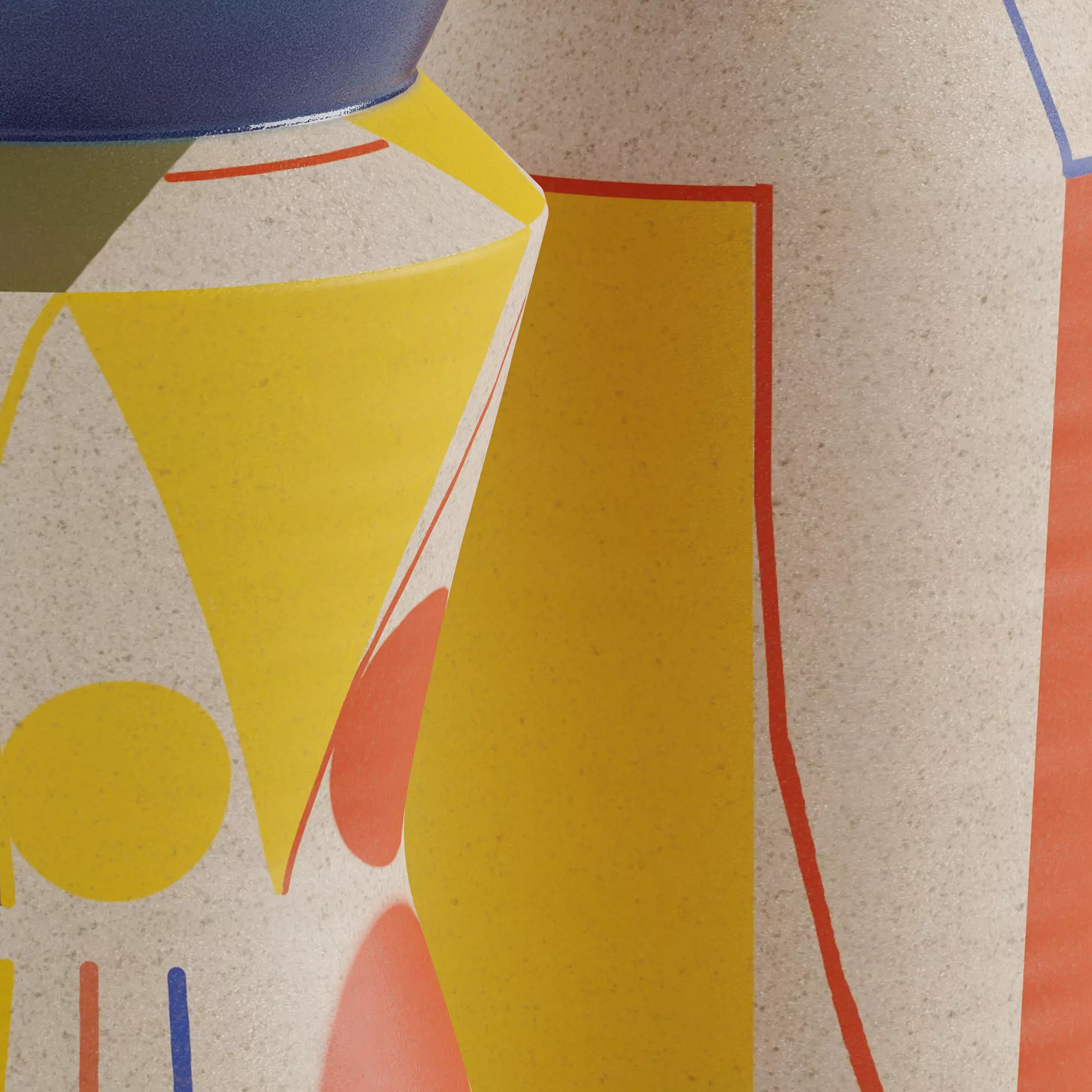 Set of 2 small ceramic vases 3D model_2