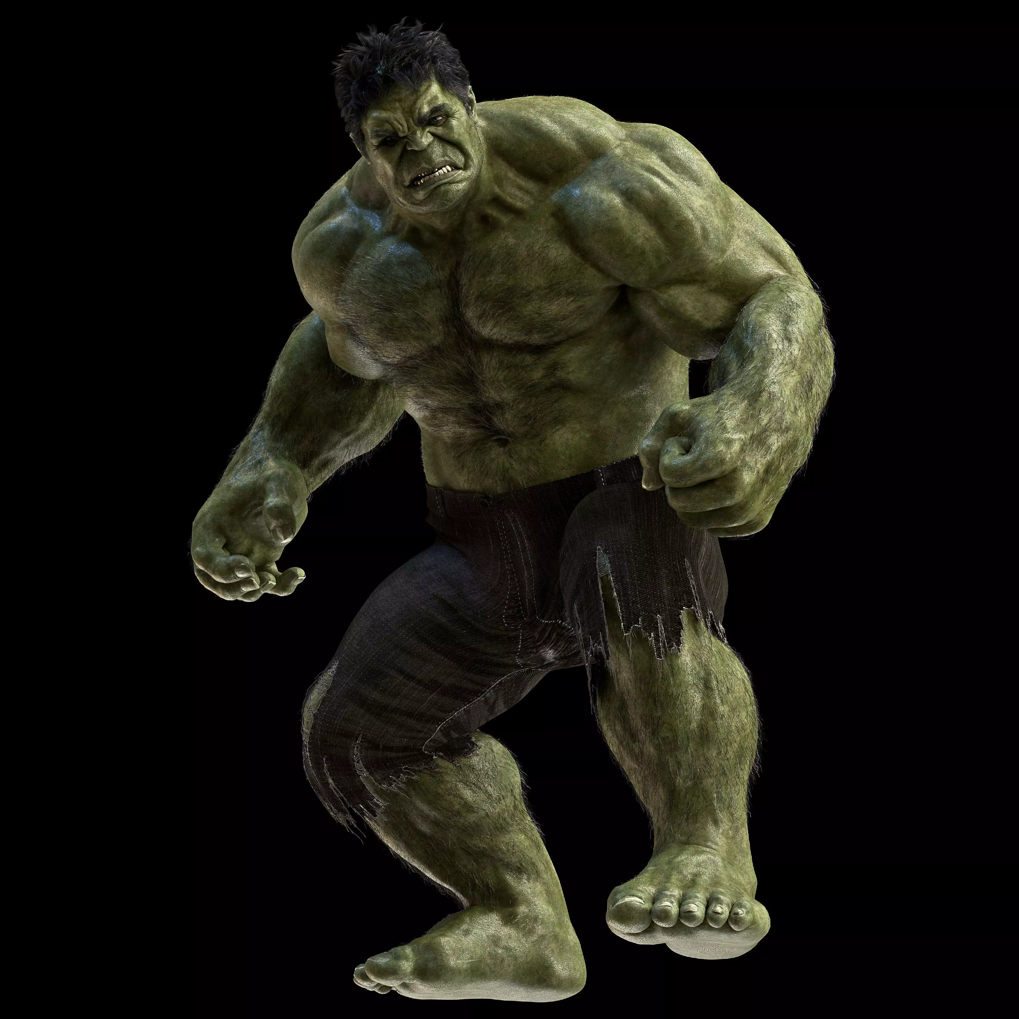 Hulk from Avengers 2012 and from Thor Ragnarok 3D model_3