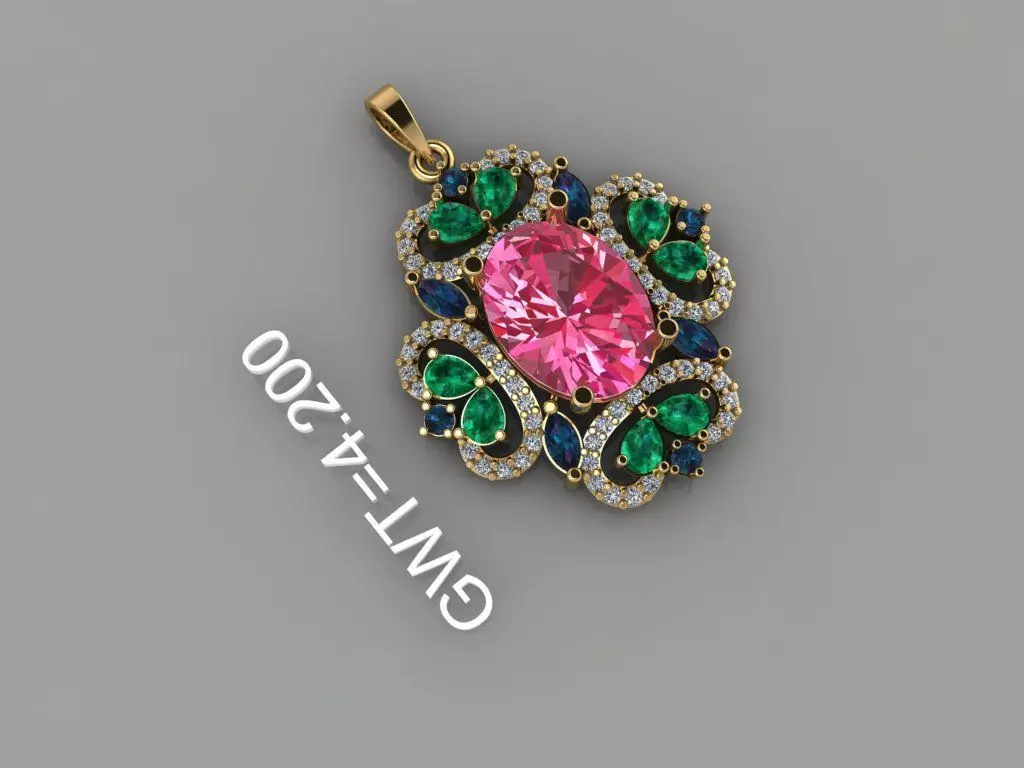 FASION PENDANT 3D model_1