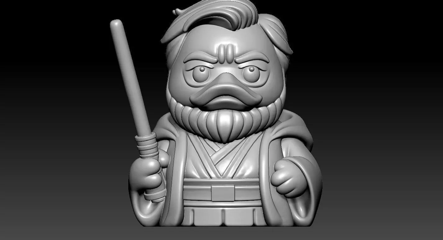 Rubber Duck - Obi-Wan Kenobi - Star Wars - 3d print 3D print model_2