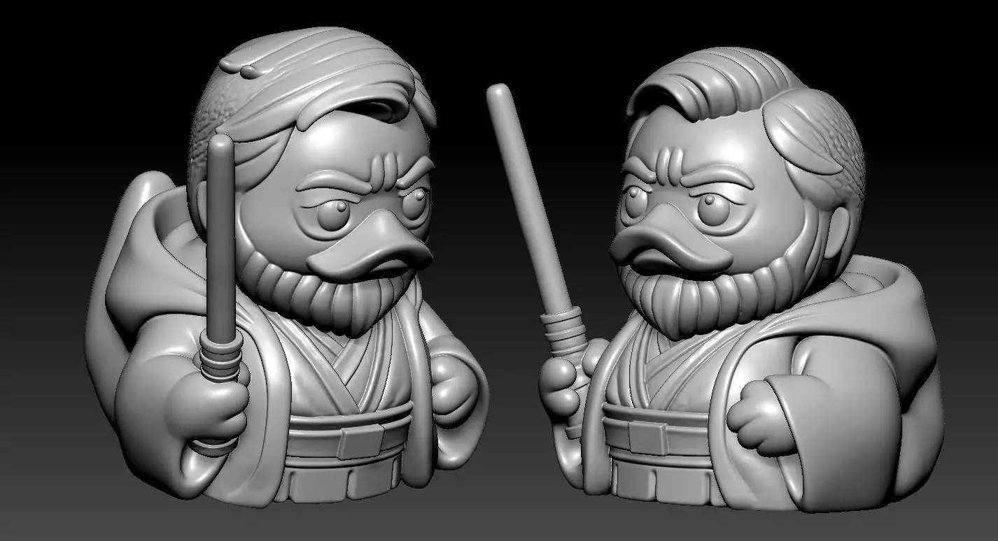 Rubber Duck - Obi-Wan Kenobi - Star Wars - 3d print 3D print model_1