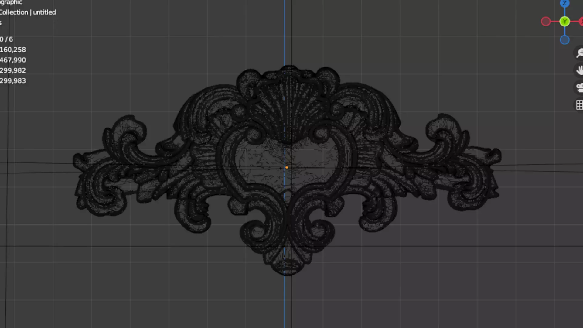 carved classic decorative ornament cnc 3d printing stl 22 3D print model_5