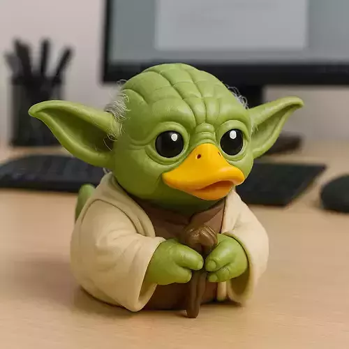 Rubber Duck - Yoda statue - Star Wars - 3D print